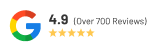 Google rating 4.9, over 700 reviews